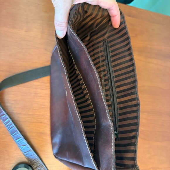 Gorgeous Jack Georges crossbody bag, all leather, brown. - Picture 4 of 7